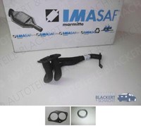 Imasaf Auspuff Hosenrohr + Dichtungen FüR Opel Kadett E Cc 2.0 Gsi 1986-1991