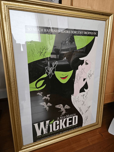 SIGNED Wicked Broadway Window Card Poster Gershwin Theatre | eBay