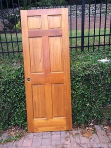 Details About Solid Wood Interior Doors 6 Panel Raised Excellent Cond 80x36