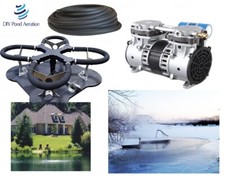 Pro Grade Fishpond  Lake Aeration KIT 72" Diffuser 100' Tube 3 cfm 1/2HP PUMP