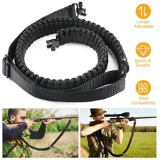 Tactical Paracord Rifle Gun Sling Shotgun Crossbow 2 Point Adjustable  Swivel
