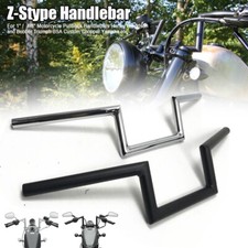 Manillar retroceso barra Z arrastre motocicleta 7/8"" 1"" para Honda CG Chopper Bobber