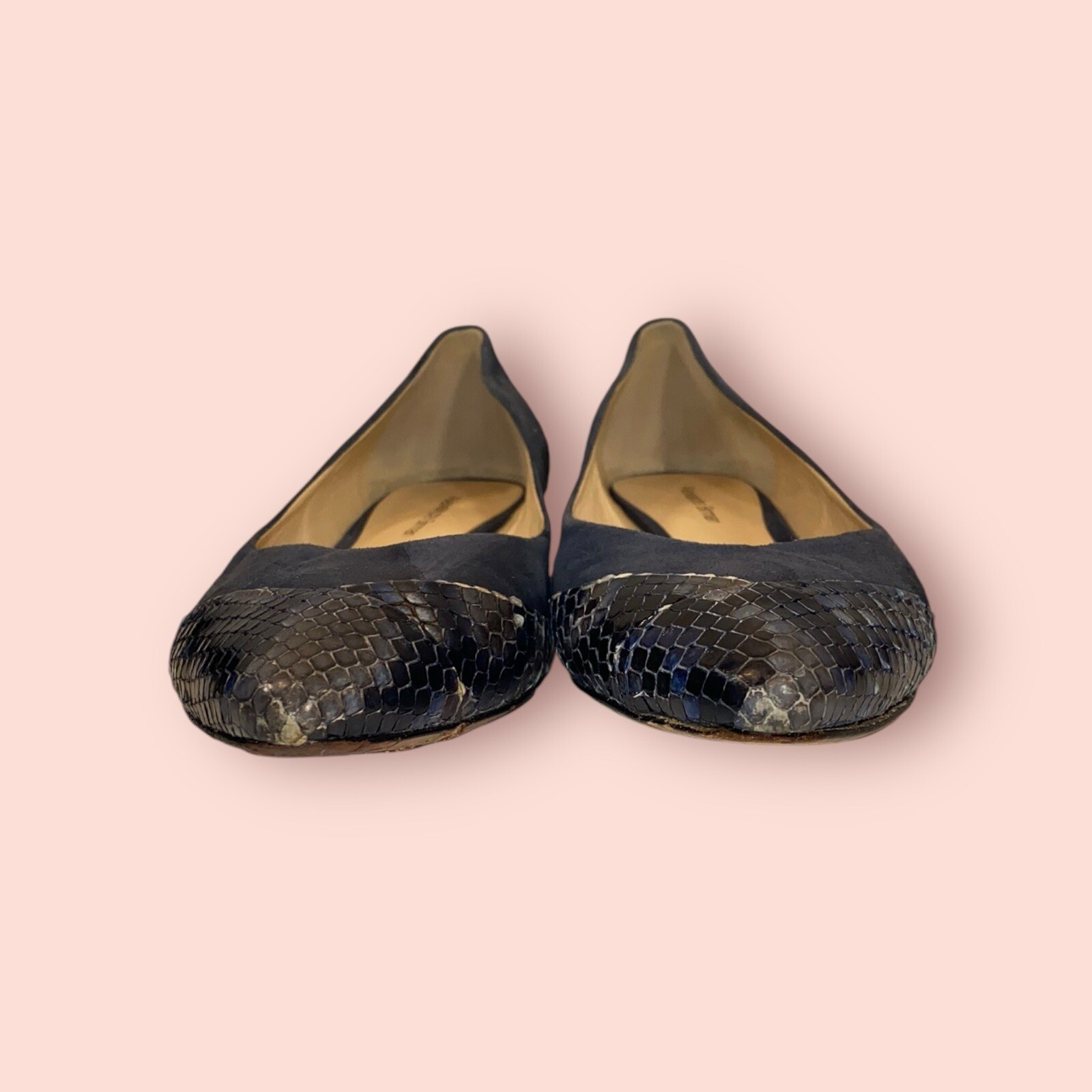 ALEXANDRE BIRMAN Python Snake Skin Suede Designer… - image 5