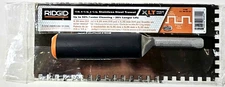 Ridgid 1/4 X 1/4 X 1/4 Inch Stainless Steel Trowel Faster Cleaning Longer Life