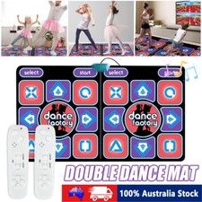 Non-Slip Double Dance Mat For Kid Adults Wireless Dancers Step Pads Fitness Kit