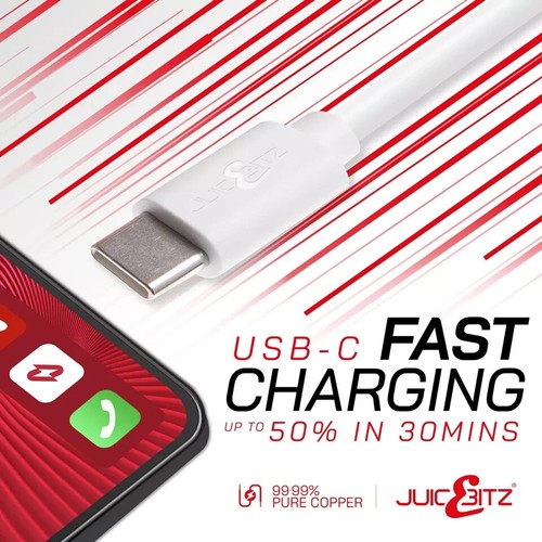 Long USB A to Type C Samsung Charger Cable 1x 2.8m 1x 1.8m Charging Lead - Picture 2 of 6