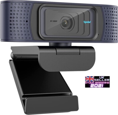Spedal Autofokus Stream Webcam, 1080P mit Mikrofonen & Sichtschutzabdeckung (A931)