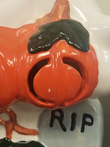 De colección HALLOWEEN Parpadeante 3 Luces Fantasma BOO Calabaza Dolomita Cerámica FUNCIONA EN MUY BUENA CONDICIÓN - Imagen 10 de 16