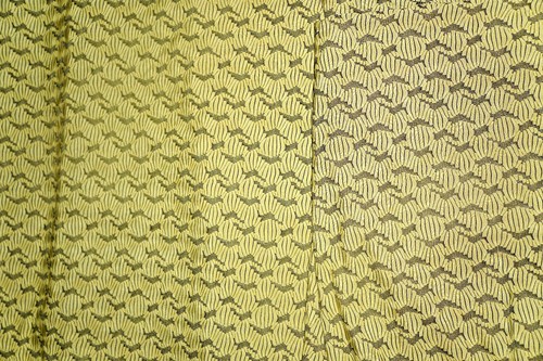 Jersey Knit Fabric Interlock Pucker Reversable Citron By the Yard - Picture 3 of 3