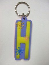 H - NEW-Colorful Name Key-chain Key-ring Name Bag Tag Gift - Yellow