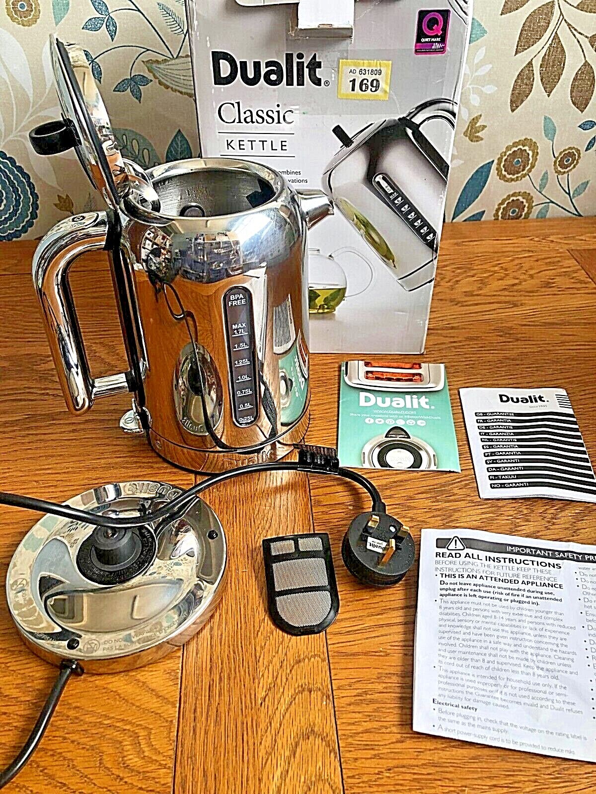 SPARE PARTS 4 Dualit Classic Kettle Polished Stainless Steel 1.7L eBay
