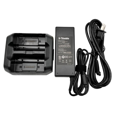 Dual Fast Charger For Trimble TSC7 Battery 121300 Data Collector Power Supply