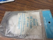 RADIO SHACK ARCHER RG58 RF CABLE 52 Ohm 6 FOOT # 278-975 VINTAGE NOS