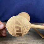 Coconut Maracas Haiti Souvenir Hand Carved Music Makers — photo 8