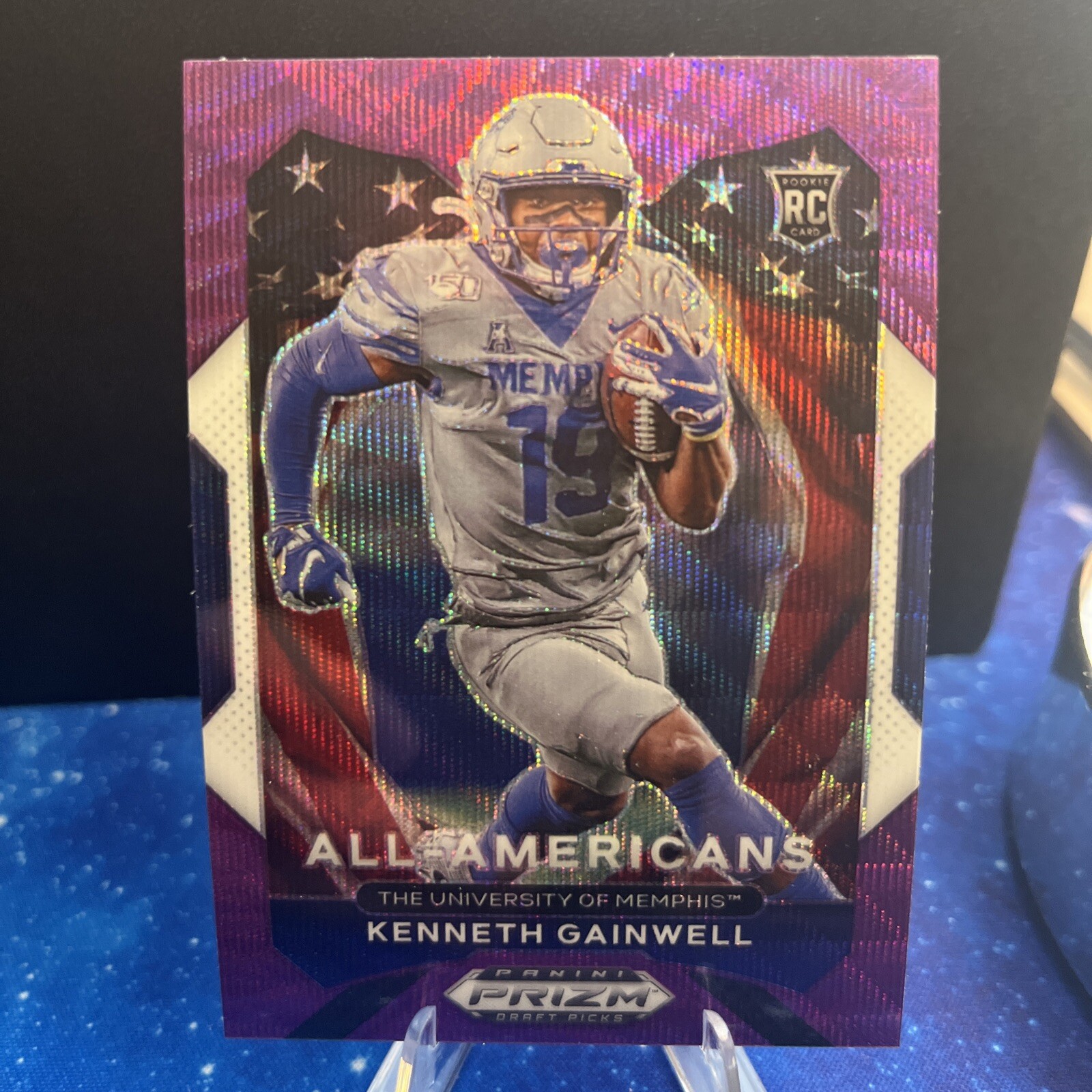 2021 Prizm Draft Picks All-American Purple Wave Kenneth Gainwell #194 Rookie RC