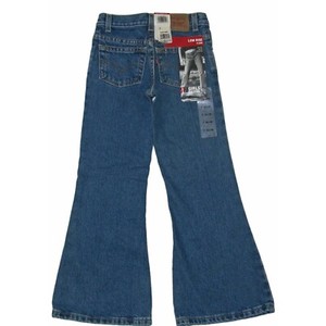 Levi's girls denim jeans flare low rise 7 slim back