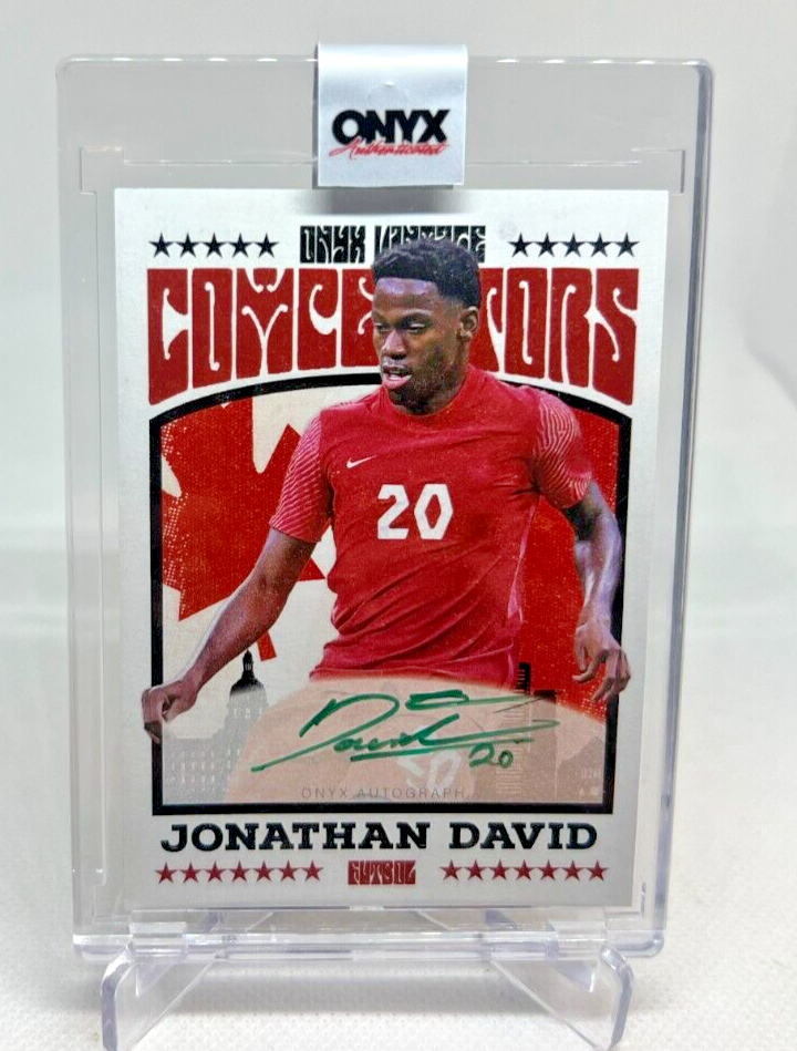 2022 Onyx Authenticated JONATHAN DAVID Encased Green Ink On Card