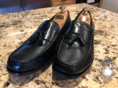 Cole Haan GrandOs Pinched tassel Loafer Cole Haan Grand OS Pinch Hand Sewn Brown Leather Tassel  main image 2