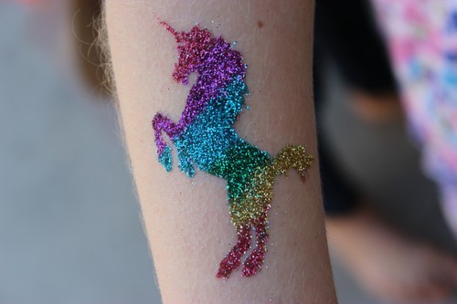 Unicorn glitter tattoo stencils - 20 piece pack - Picture 2 of 2