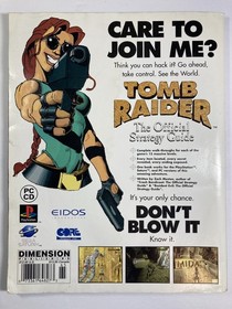 1996 Vintage Tomb Raider The Official Strategy Guide Eidos Playstation PC Saturn