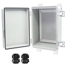 Junction Box, IP67 Waterproof, Hinged Cover, Electrical Enclosure