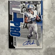 Panini 2024 Absolute All Pro Souvenirs Amon-Ra St. Brown Patch Auto 13/49 Lions