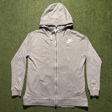 Vintage Nike Orange Tag Grey Full Zip Hoodie Mens Medium