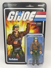 Super7 Reaction 2023 G.I. Joe General Hawk 3.75  Action Figure