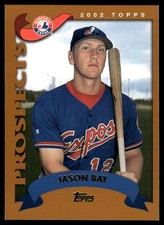 2002 Topps #326 Jason Bay RC ROOKIE CARD. rookie card picture