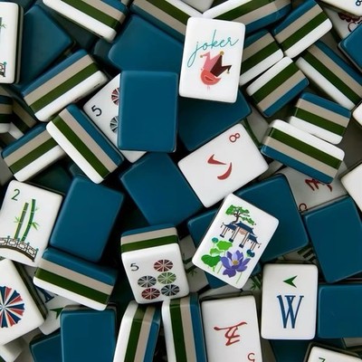 Chinoiserie Garden 4-Layer American Mahjong Set