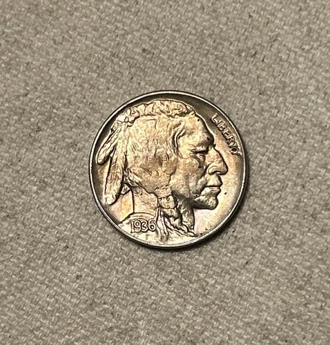 1936-D Buffalo Nickel, Solid Gem BU++