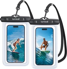 Lamicall Waterproof Phone Pouch Case - [2 Pack][Easy Lock & Heavy Duty] IPX8 Wat