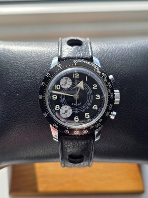 Cimier Sport NOS Chronograph (Perfect) Swiss Manual Wind Watch Tritium