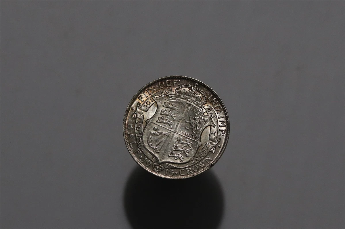 イギリス1915 Crown Coin e V Silver ½ Crown - George V (1st type) - United Kingdom – Numista