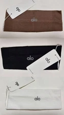 Alo Yoga Headbands Set of 3 Black White Brown Unisex Sports Hair Band NWT