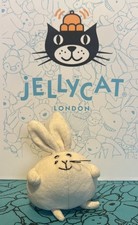 JELLYCAT LONDON ADORA BALL MINI BUNNY RABBIT SOFT PLUSH BEANIE ROUND TOY RARE 