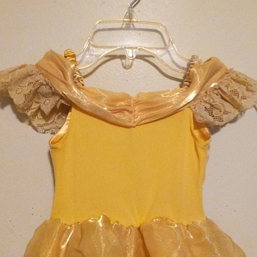 Disney Parks Belle Yellow Ballroom Dress -Size XXS-Beauty And The Beast-Metallic - Picture 8 of 12