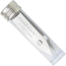 Uncle Bill's Sliver Gripper Precision Tweezers Stainless Steel Bottled 12-Pack 