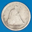 1875-S U.S. SEATED LIBERTY TWENTY CENT PIECE - SILVER - KM#109 - GOOD PLUS