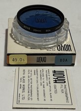 Hoya 80A 49mm Screw On Blue Camera Lens Filter