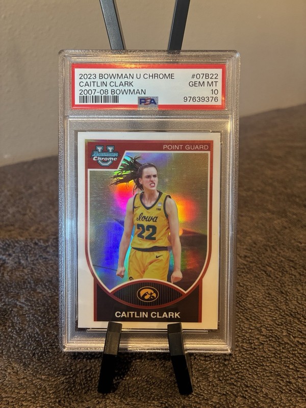 2023 Bowman U Chrome Caitlin Clark #07B-22 2007-08 PSA 10 Gem Mint
