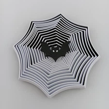 3D Printed - Star Style - Bat & Spiderweb Fidget Toy - Stress Relief - Halloween