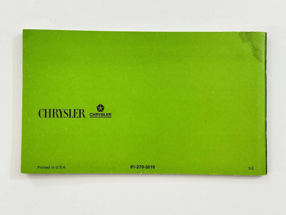 Chrysler Córdoba 1975 manual del operador guía de literatura propietarios originales Foto 2 de 4