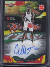 2025 Topps Chrome McDonald's Caleb Wilson Winning Tags Auto /25 North Carolina