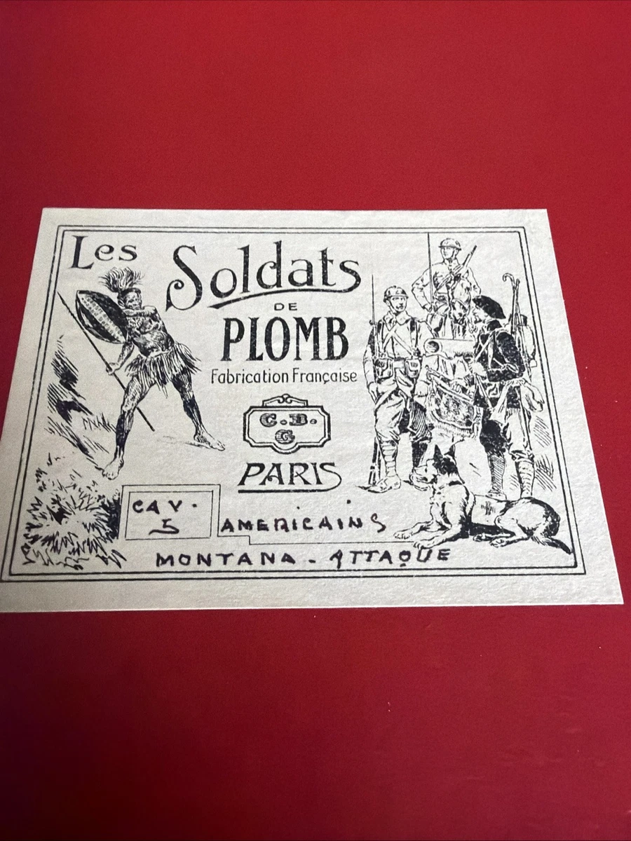 TOY SOLDIERS C B G MIGNOT NAPOLEONIC FLAG FRANCE LES SOLDATS de PLOMB C