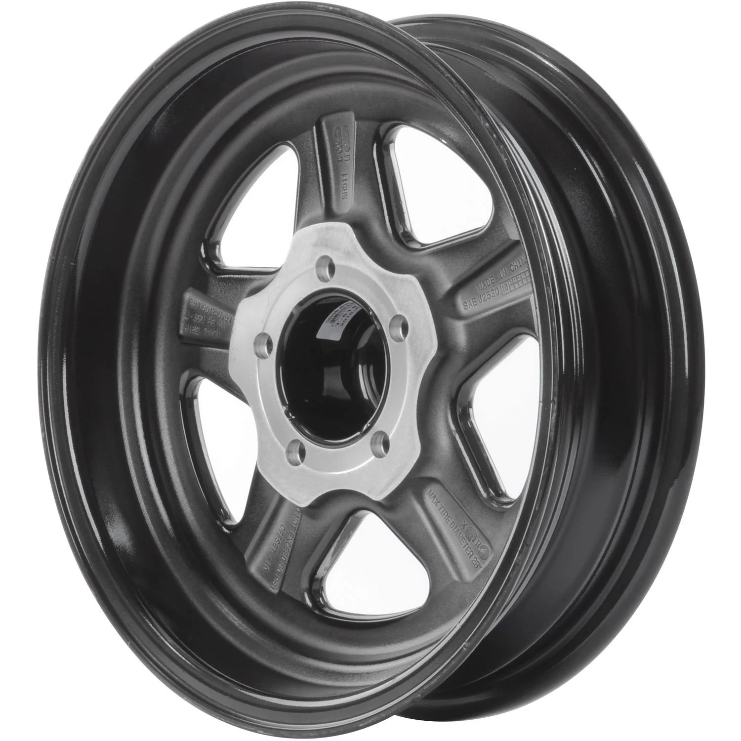 JEGS 66152 Sport Star 5-Spoke Wheel [Size: 15" x 4"]