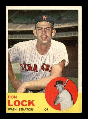1963 Topps #47 Don Lock Senators EX *9s