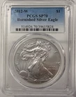 2012 W AMERICAN SILVER EAGLE $1 PCGS SP 70 BURNISHED