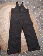 Carhartt R12 BK Insulated Black Bib Yukon heavy coveralls VINTAGE