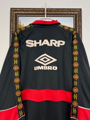 Vintage 90's Umbro Manchester United Football Jacket Soccer Track